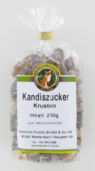 Kandiszucker, braun, Krusten 250 g